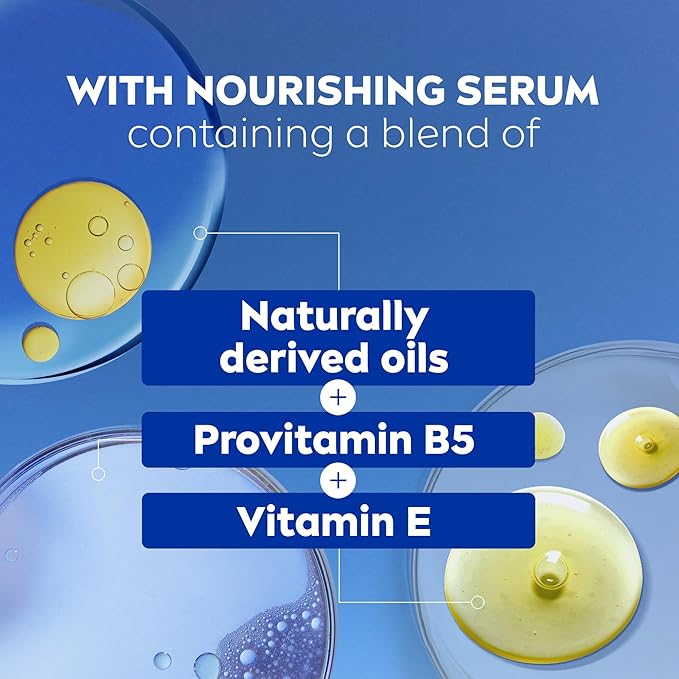 NIVEA Pampering Coconut and Almond Milk Body Wash with Nourishing Serum, Moisturizing Body Wash for Women, Enriched with Provitamin B5 and Vitamin E, 20 Fl Oz Bottle