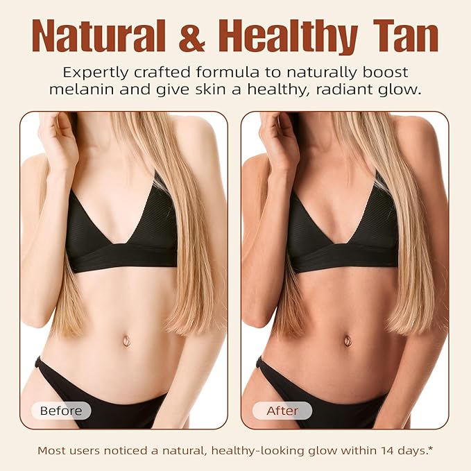 Sunless Tanning Drops to Drink, 2PCS Tan Theory Drops to Drink, Sunless Tanning Liquid Drop, Moisturizing Tanner for Face and Body, Enhancing Your Natural Skin Tone(2PC)