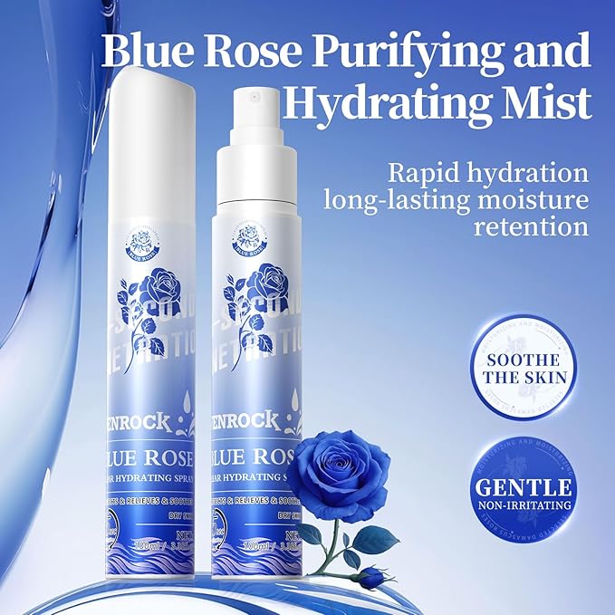 Venrock Face Mist with Hyaluronic Acid & Centella, Hydrating Toner Spray for Sensitive Skin, Soothing Rose Water for Makeup Setting & Morning Glow, Oil-Free Non-Comedogenic Travel Size 1.7 Fl Oz