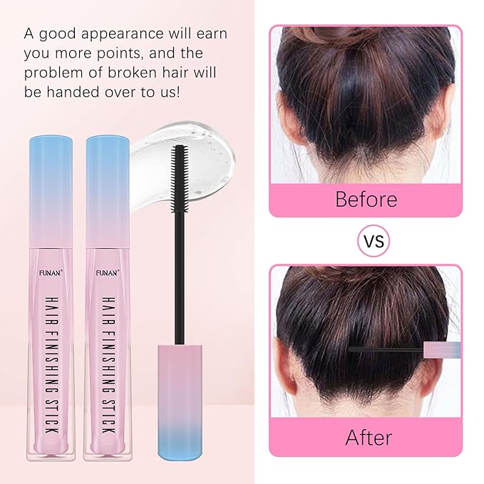Hair Wax Stick Set (3 Pcs) - Edge Control, Styling Stick for Baby Hair and Wigs, Frizz-Fixing for Slick Finish