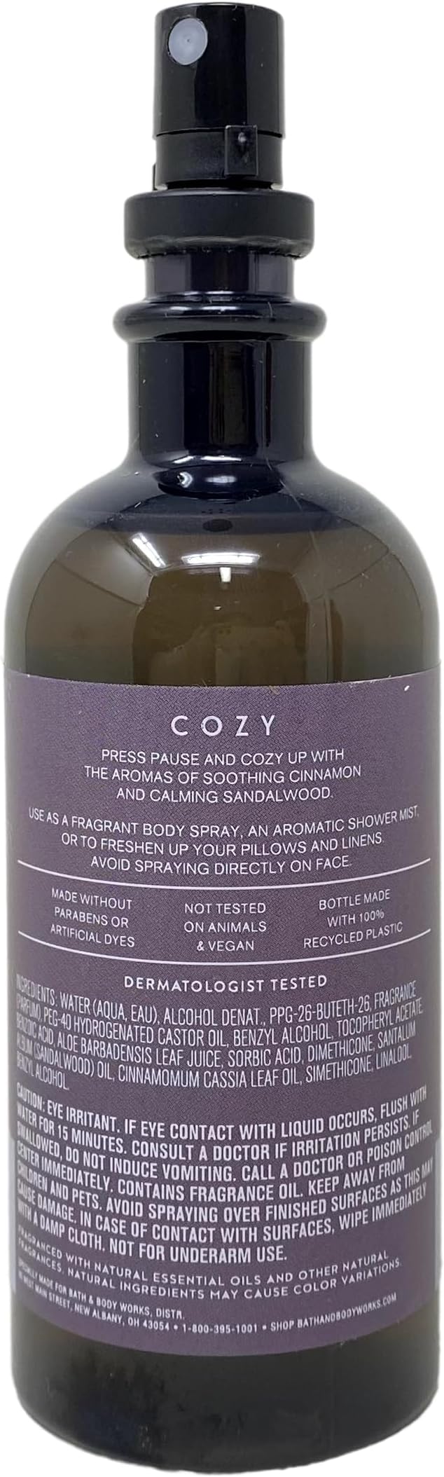 Bath & Body Works Aromatherapy Cozy Cinnamon & Sandalwood 3 Pack Essential Oil Mist with a Lavender Dream Soap - Full Size