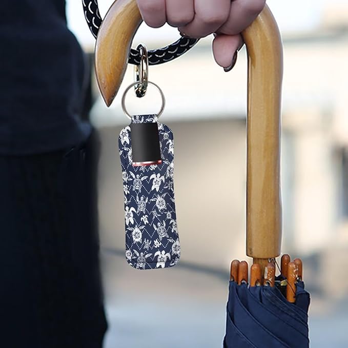 Pensura Chapstick Holder Keychain Fashion 5 Pcs Car Keychain Holder Portable Chapstick Holder Keep from Scratched and Dust