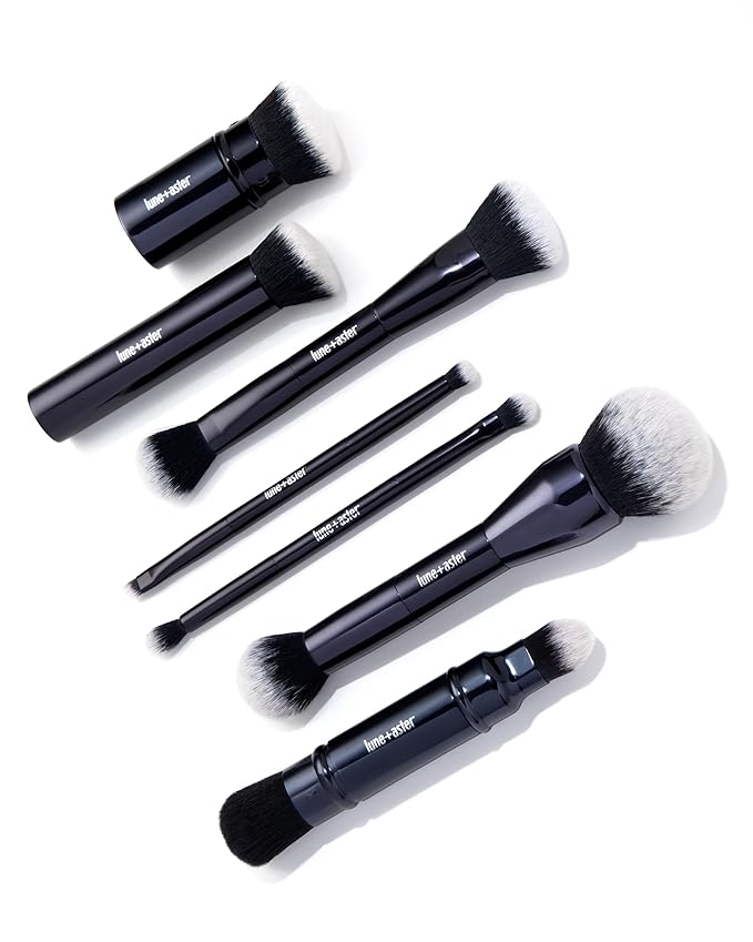 Lune+Aster Foundation Brush | High-Performance Foundation Brush To Apply Liquid, Stick Or Powder Foundations. Made with Alumium Handle, Vegan Bristles.