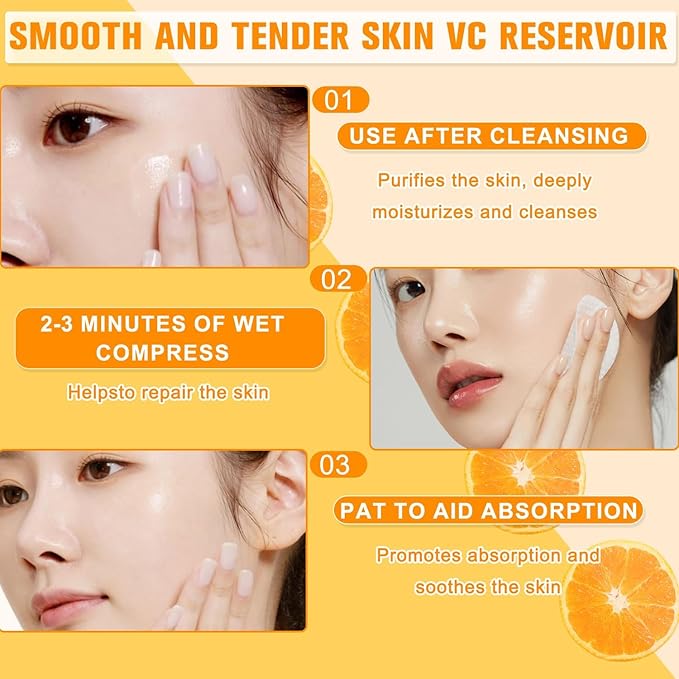 VC Toner Intensive - VC Toner Refreshing Hydrating Rejuvenating Deep Moisturizing Water Lotion for All Skin Types 10.56 Fl.Oz / 300ml