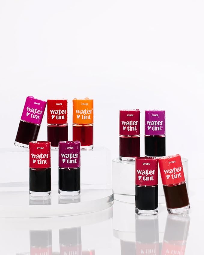 ETUDE Dear Darling Water Tint – Strawberry Ade | Korean Lip Stain & Lip Tint for Hydrated Pink Lips, Smudge-Proof Long-Lasting Lip & Cheek Makeup | K-Beauty Gift, Stocking Stuffers