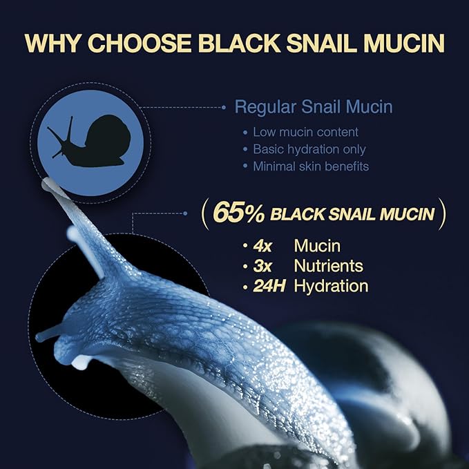 Black Snail Signature Lift Cream – Korean Skincare Firming Moisturizer with 65% Snail Mucin, Peptides & Hyaluronic Acid – Cream for Skin Texture & Elastic-Looking Finish – 0.50 fl oz (15ml)