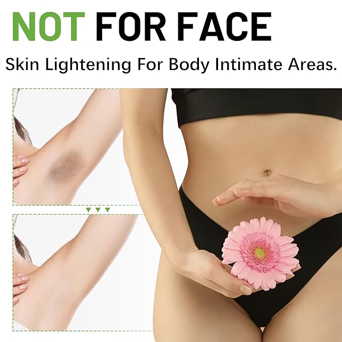 Skin Lightening Cream for Intimate Area with Niacinamide, Arbutin, Tranexamic Acid and Vitamin C, Even Skin Tone for Body, Underarm, Knees, Elbows, Inner Thigh, Bikini Areas Bleaching Whitening Cream