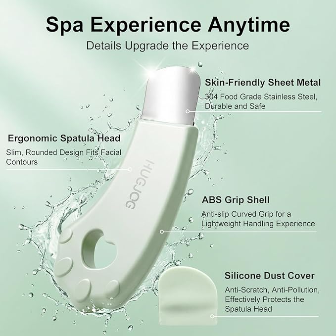 Blackhead Remover Tools for Face, Black Head Remover for Nose, 304 Stainless Steel Pore Extractor Spatula for Deep Pore Cleaning with Soft Silicone Cleansing Brush & 4 Blackhead Needles