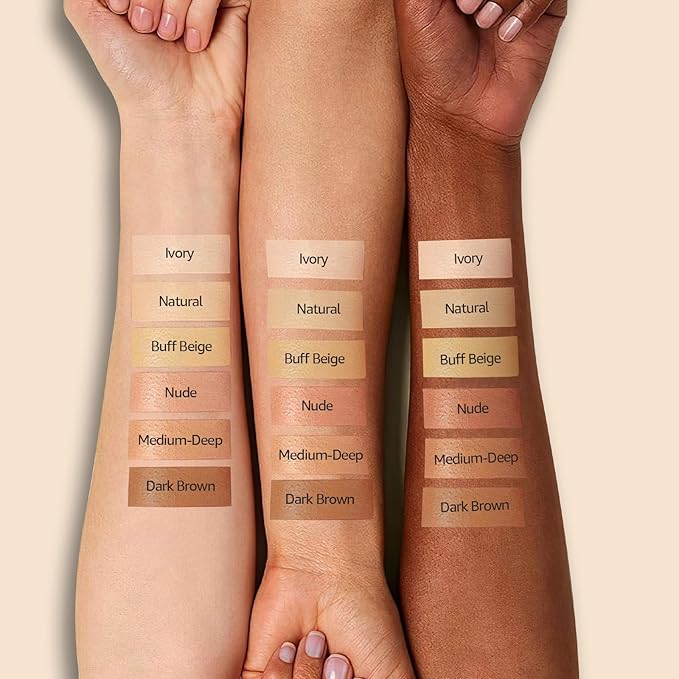 Air Cushion CC Cream Foundation - Mushroom Head BB Creams, Long Lasting Concealing Brightening, Moisturizer Face Cream,Facial Skin Care Makeup For All Skin Types, Gifts for Women (Medium Deep)