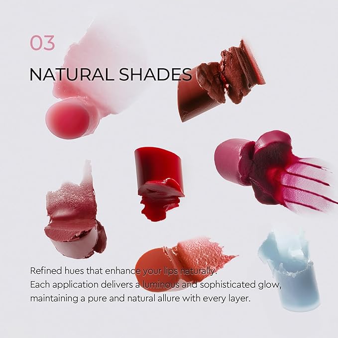 HERA Sensual Nude Balm 3.5g #00 GLACIER | 30H Hydrating Tinted Color Lip Balm with Ceramide, Hyaluronic Acid & Shea Butter, Nourishing Care for Smooth and Naturally Radiant Korean Makeup