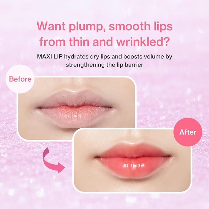 idplacosmetics ID.AZ Face Fit Lip Fit-Ler (Pink) 0.12 fl.oz (3.5 g) — Hydrating Tinted Lip Plumper Gloss with Maxi-Lip Peptide Sheer Pink, Glass-Like Finish Layerable Korean Lip Gloss.