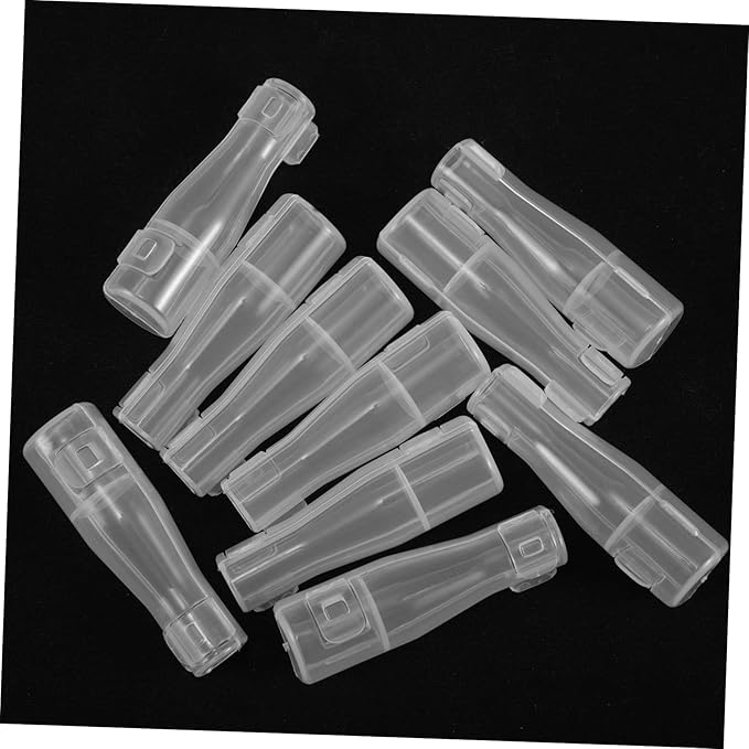 10pcs Makeup Brush Covers Transparent Makeup Brush Protectors Caps Cosmetic Brush Guards For Round Brush Cover Storage