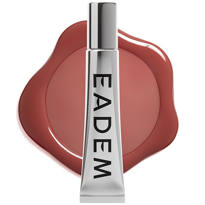 EADEM Le Chouchou Lip Softening Balm, Lip Gloss for Women, Lip Plumper & Lip Mask, Overnight Hydrating & Moisturizing Luxury Lip Balm, 0.5 oz, Burnt Malai