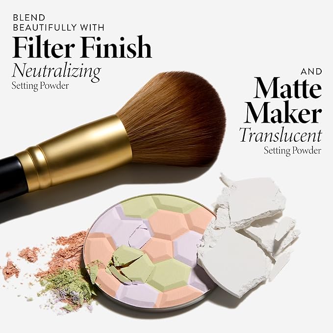 LAURA GELLER NEW YORK Cosmetic Professional Makeup Brushes - Cruelty-Free - 11 Setting Powder Brush