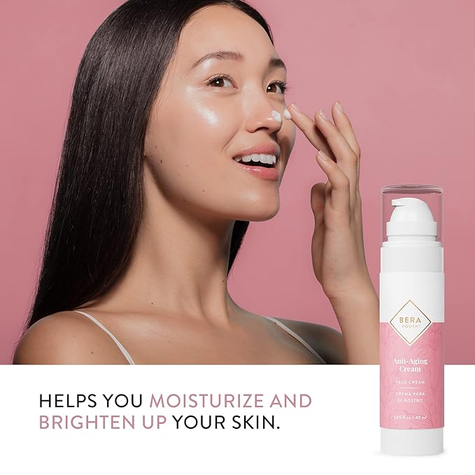 Anti-Aging Cream, Facial Moisturizer, With Plant Stem Cells, Helps Reduce Wrinkles, 100% Natural Ingredients, Cruelty Free, by L’Eudine