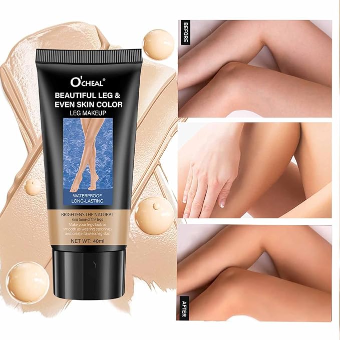 2 Pcs Body Lotion Coverage,Concealer Leg Cream,Tattoo Cover up Tape Moisturizer Leg Makeup Waterproof no Transfer Even Skin Tone Flawless Looking Leg and Body Makeup Foundation(Medium Golw#2 * 2)