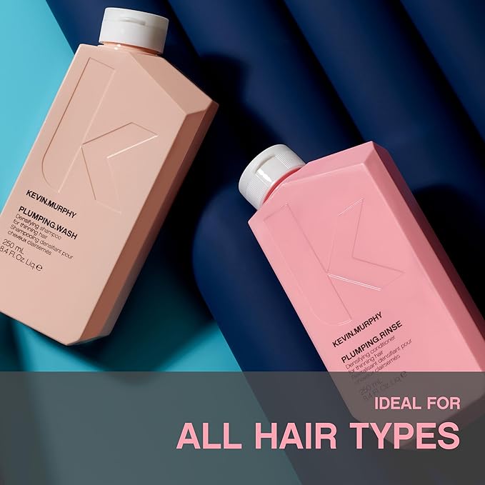 KEVIN.MURPHY PLUMPING.RINSE - Thickening Conditioner for Fine, Thin & Aging Hair - Hydrating, Adds Shine, Volume & Texture - With Bamboo Extract & Shea Butter - 250 mL / 8.4 fl oz (Pack of 2)
