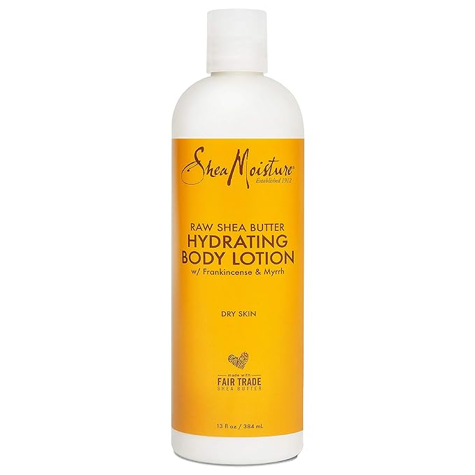 Sheamoisture Hydrating Body Lotion for Dry Skin Raw Shea Butter Paraben Free Lotion 13 oz