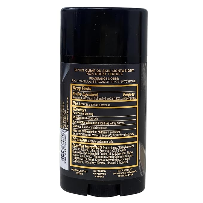 Bath & Body Works Vanilla Noir - Body Cream, Body Spray and Antiperspirant Deodorant - with a Charcoal Scrub Bar Soap