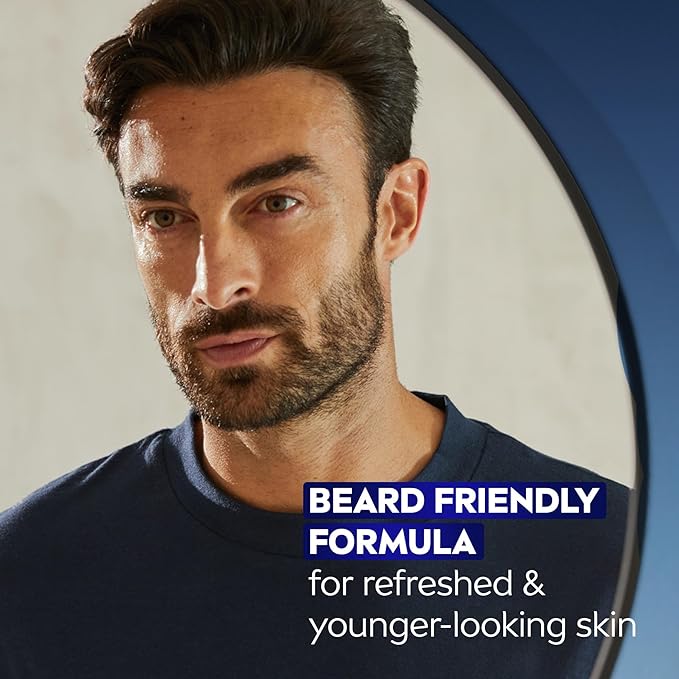 NIVEA MEN Age Defense Daily Face Moisturizer with Broad Spectrum SPF 30 Sunscreen, Pro-Retinol and Hyaluronic Acid, Beard-Friendly Face Lotion Helps Defend Against UVA/UVB Rays, 1.7 Fl Oz,(Pack of 2)