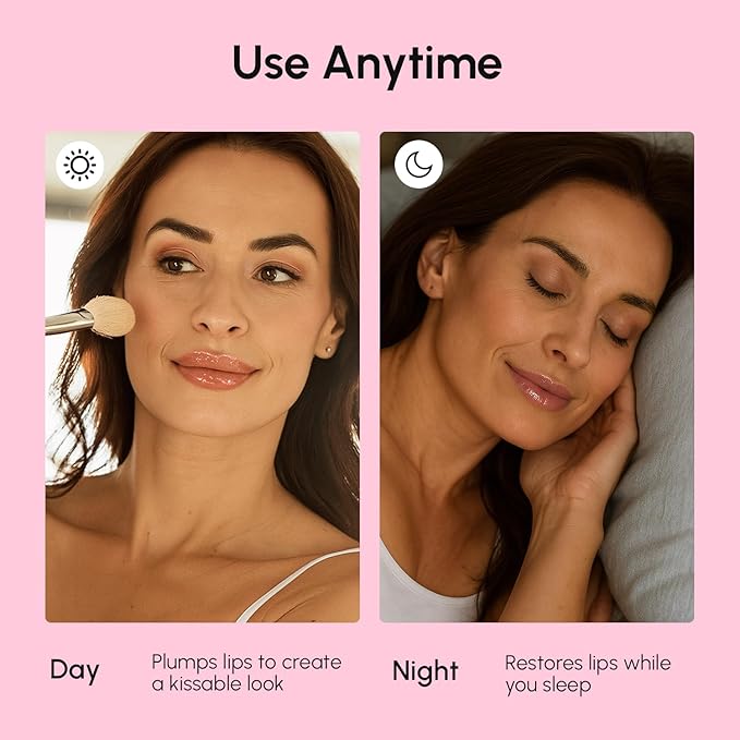 MAREE Lip Mask Overnight - Lip Moisturizer For Very Dry Lips - Hydrating Lip Butter Balm with Hyaluronic Acid & Collagen - Overnight Lip Treatment - Lip Sleeping Mask Repair - Hidratante de Labios