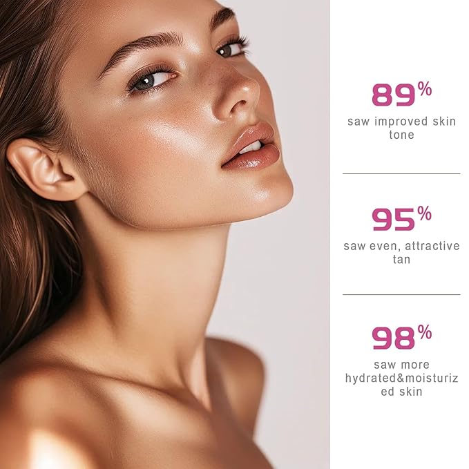 NOARE Tanning Bed Lotion 60X Bronzer, Indoor Outdoor Dark Self Tanning Lotion DHA+Erythrulose, Gradual Tanner for Light to Medium Skin Tone, 3.38 FL OZ