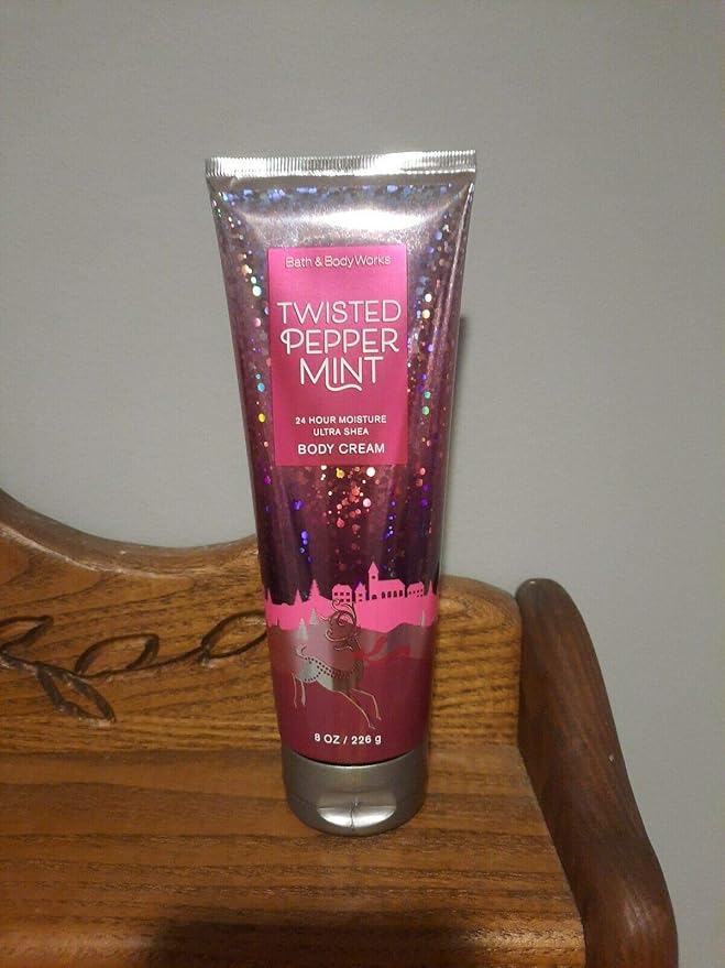 Bath & Body Works Twisted Peppermint Ultra Shea Body Cream, 8 Ounce