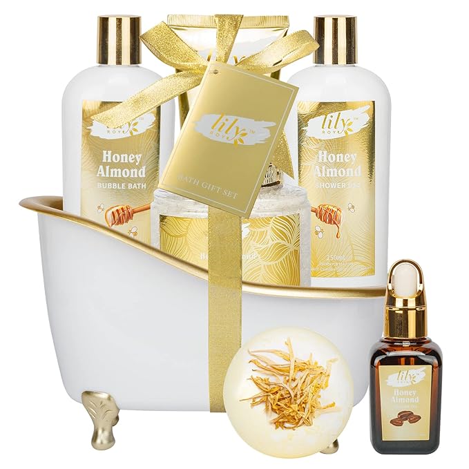 Mothers Day Gifts for Women - 7-Piece Spa Gift Set, Bath and Body Gift Set, Bath Collection | Valentines Day Gifts for Mom, Fathers Day, Birthday, Christmas Gift, Holiday Present for Women