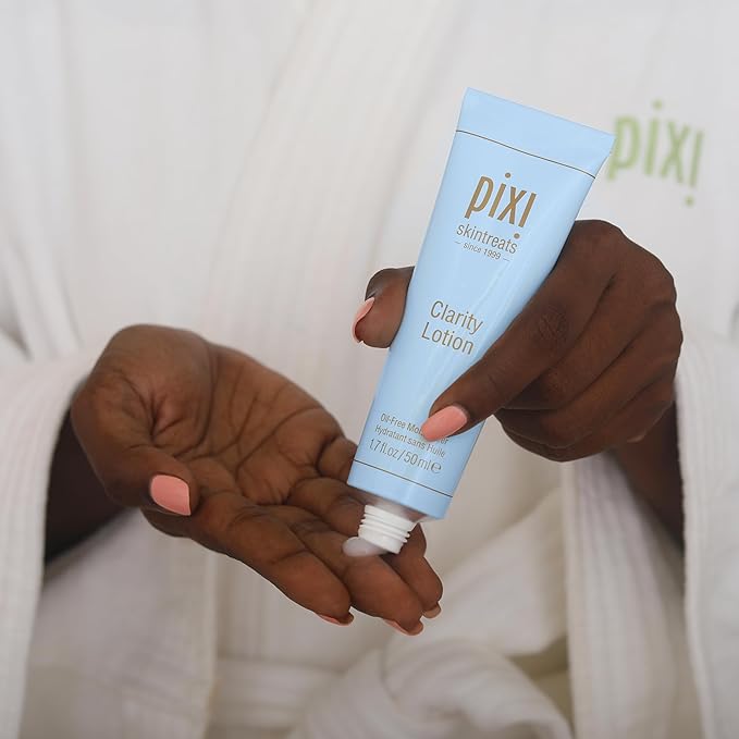 Pixi Clarity Lotion | Oil-Free, Pore Minimizing Moisturizer | Hydrating, Refreshing & Shine-Free Finish | Lightweight, Water-Based Formula | 1.70 fl oz/50 ml