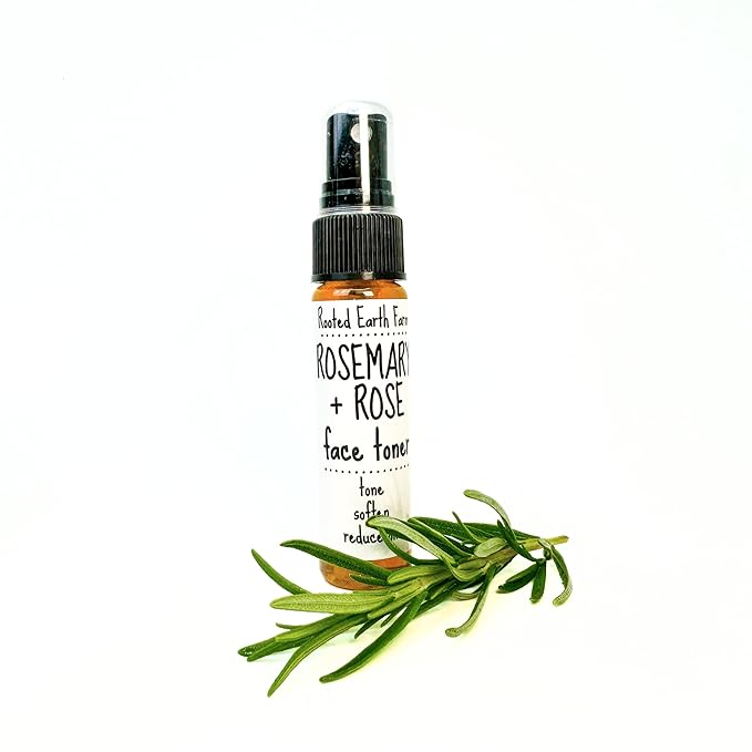 Rosemary and Rose Face Toner - 1 fl oz - Herbal Spray - Facial Mist