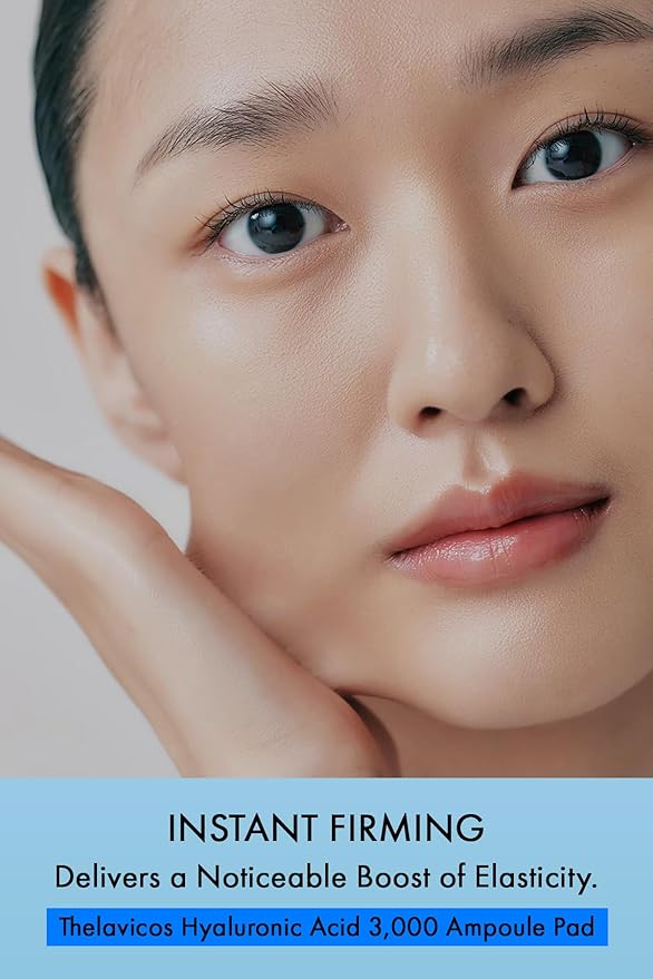 Hyaluronic Acid 3000 Ampoule Toner Pads with 11 types of Hyaluronic Acids - Hypoallergenic Face Pads helps with Clearer Skin, Pore Tightening, Moisturizing - Pad Tweezer Included - 70ct