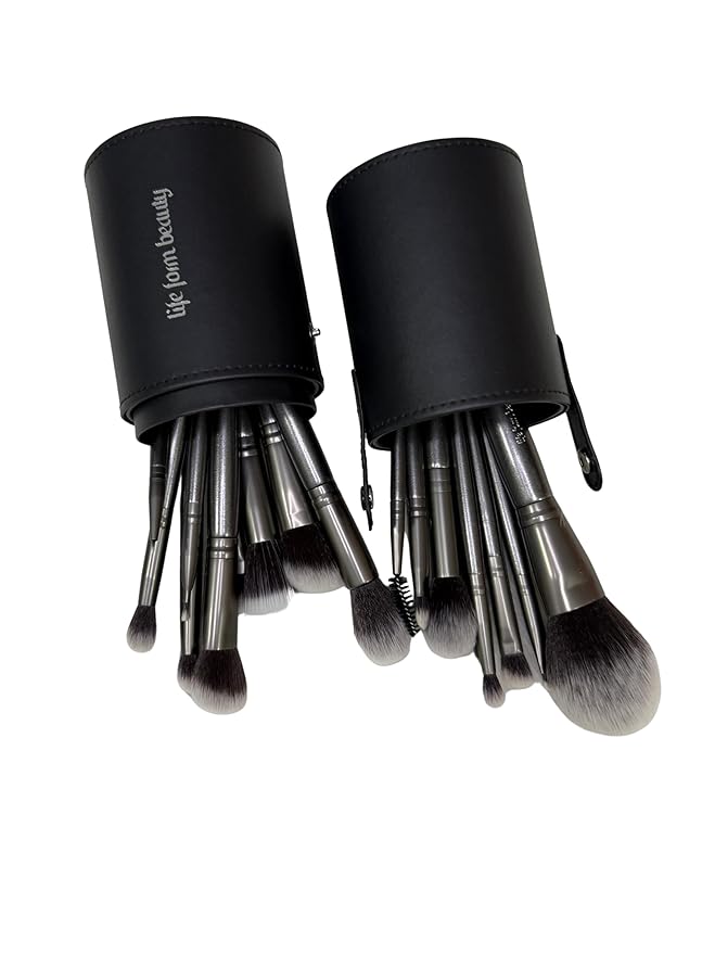 Professional Makeup Brushes Kit with Soft Synthetic Bristles + Case