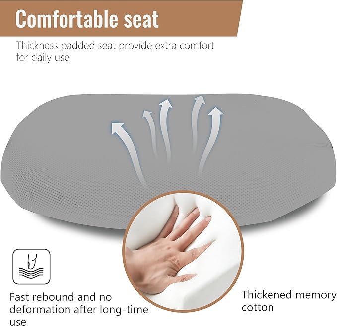 FDW Home Office Chair Mid Back PC Swivel Lumbar Support Adjustable Desk Task Computer Ergonomic Comfortable Mesh Chair with Armrest (Grey)