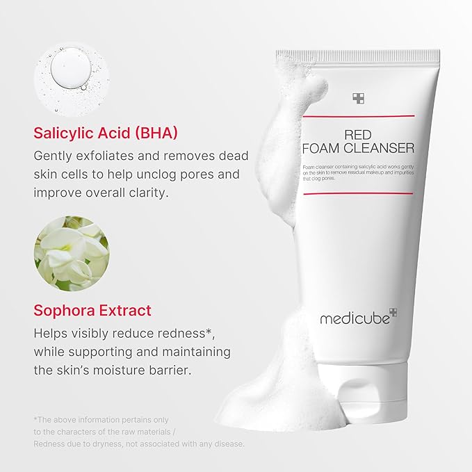 medicube Cleanse and Spray Duo for Clear Glass Skin | Hypochlorous Acid, Salicylic Acid for Deep Cleansing and Balancing the Skin | Soothing & Calming for Troubled Skin| Korean Skin Care