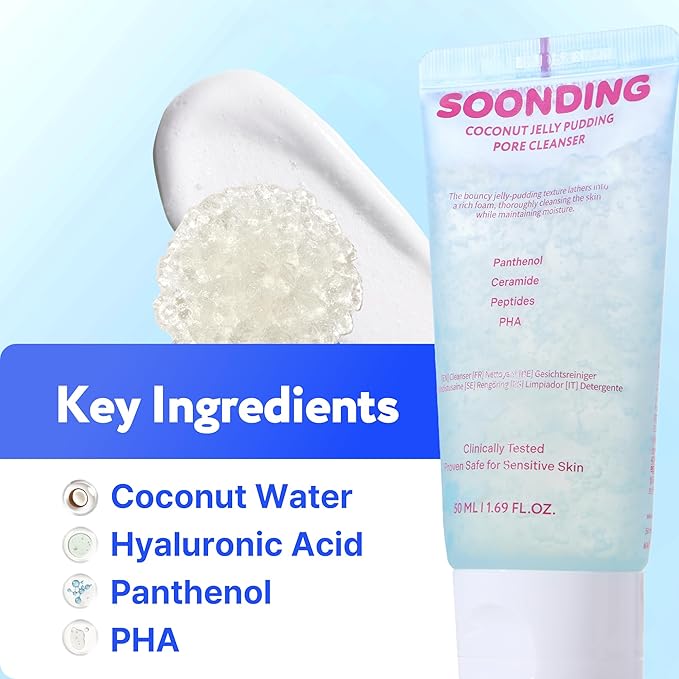Daily Cleansing & Hydrating Duo - Jelly Pudding Pore Cleanser 50ml, Rice Milk Toner