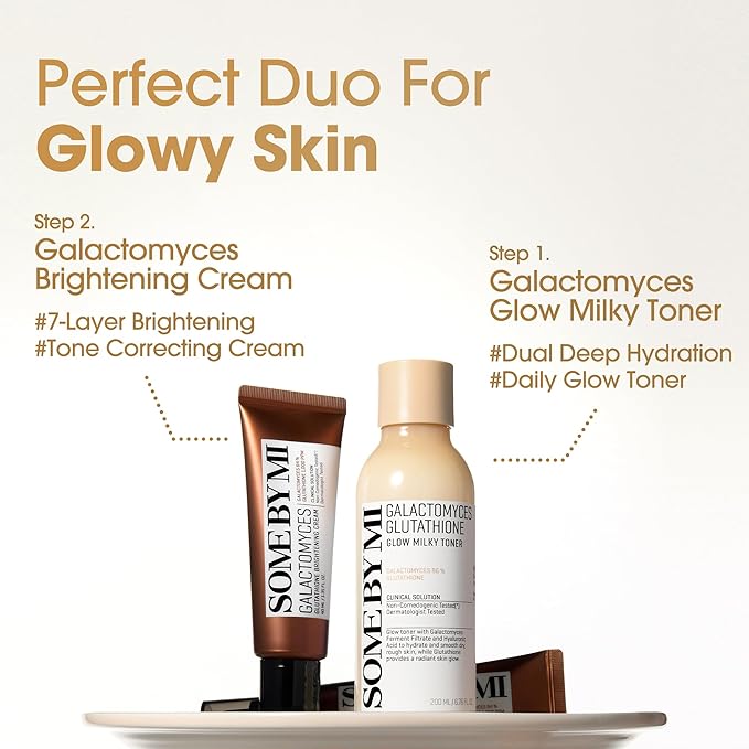 SOME BY MI Galactomyces Glutathione Brightening Cream – 1.35oz, 40ml – Hydrating Korean Hyaluronic Acid Face Moisturizer – Daily Glutathione Face Cream for Smooth and Radiant Skin – Korean Skin Care
