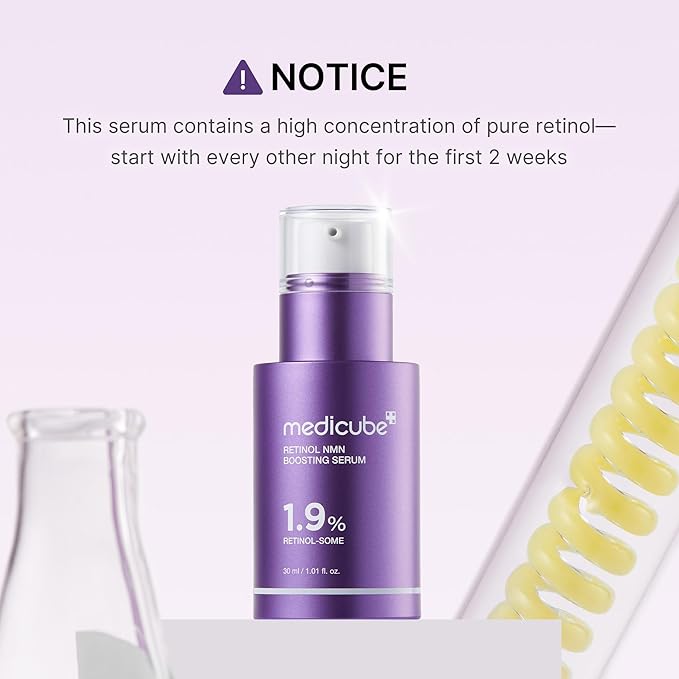 medicube Retinol & Vitamin C Radiance Duo: Retinol Boosting Serum and Deep Vita Capsule Cream | Peptides, Vitamin C Capsules for Fimer-Looking Skin, Radiance and Dull Skin | Korean Skincare