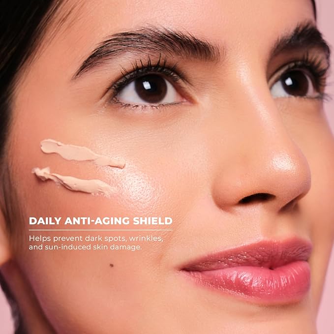 Infinitek Paris | Tinted Mineral Face Sunscreen SPF 50 | Galentine’s Gifts & Valentine’s Day Gifts for Women | UVA/UBV and Blue Light Protection, Matte Finish, Water Resistant | 1.75 fl oz / 50 ml