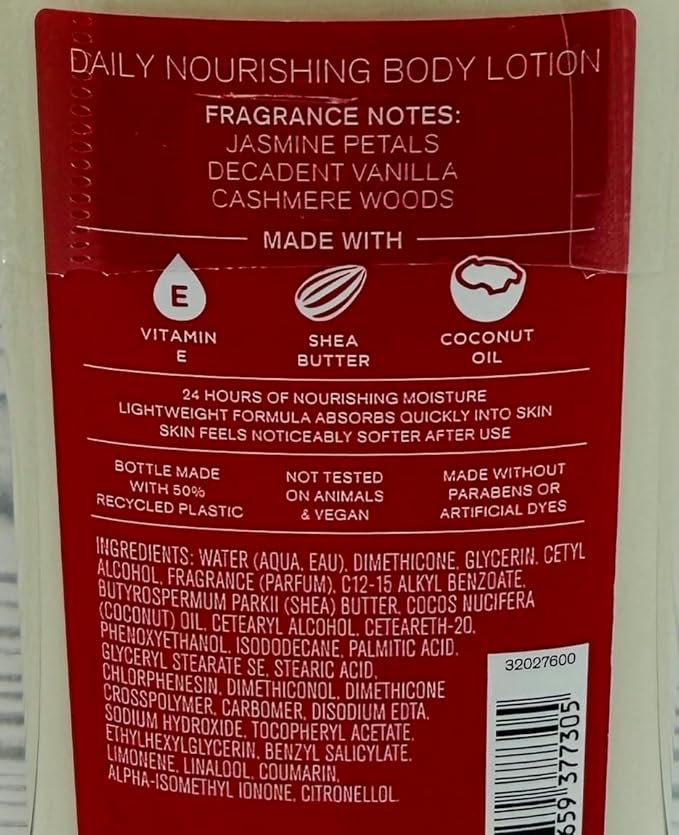Bath & Body Works Womens Forever Red Vanilla Rum Body Lotion 8 Ounces Each Pack of 2