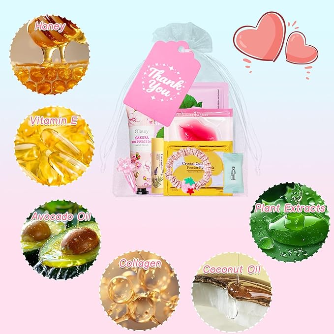 100PCS Spa Party Supplies for Girls 10-12, Bachelorette Spa Party Favors Gifts for Teens Girls 8-12, Face Masks Skincare,Hand Cream,Lip Balm,Eye Patches,Lip Mask, Spa Birthday Sleepover Party Supplies