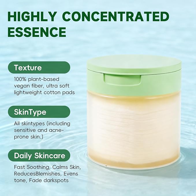 200 Count Toning Polish Pads, Korean Skincare Toner Pads for Dark Spots, Wrinkle Treatment & Dull Skin - Hydrating Facial Treatment with Snail Mucin, Niacinamide, Peptides & Centella
