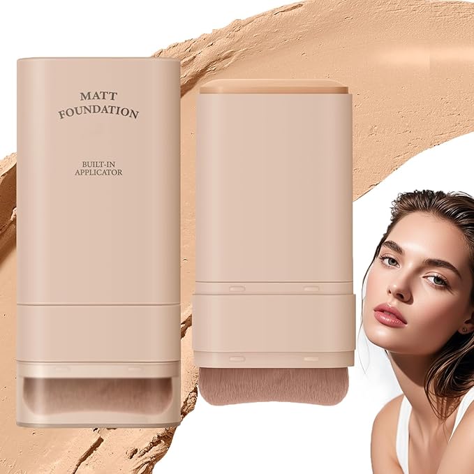 VV Foundation Stick, VV Double Head Foundation Make-Up Stick, 6 in 1- Luxury Anti-Wrinkle Foudation Stick, Korean Foundation Stick (#02)