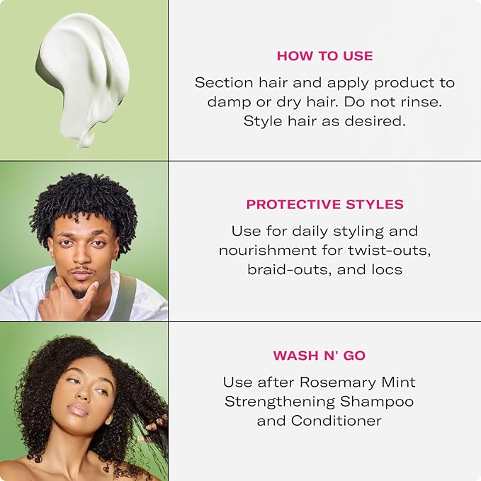 Mielle Organics Rosemary Mint Styling Cream (8oz)