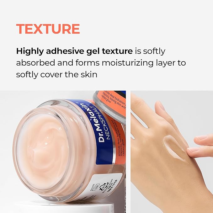 Dr.Melaxin Necksphalt ECM Barrier Cream for Anti-Aging Neck Skin, Tightening Wrinkles for an Even Skin Tone and Neck Lift, 1.69 fl oz (50ml)
