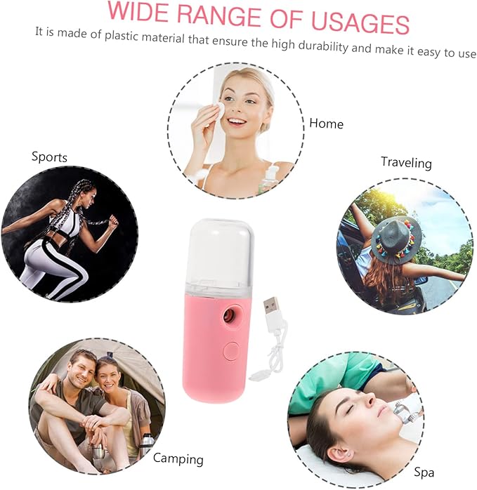 Baluue Portable Nano Facial Hot Spray Toner for Face Makeup Device Charging Face Sprayer