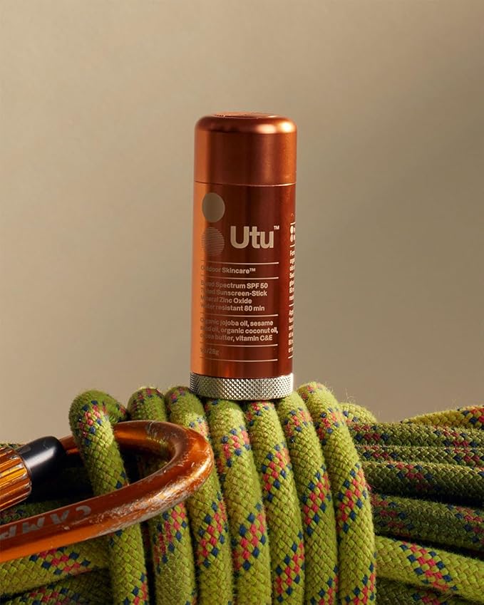 UTU - SPF50 Lightly Tinted Mineral Sunscreen Stick | Vitamin C+E, Jojoba + Sesame Oil | Reef Safe, Cruelty Free, Broad Spectrum (28 g | 1 oz)