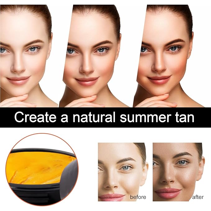 Tanning Gel, Intensive Soft Brown Tanning Accelerator Cream, Intensive Tanning Gel For Outdoor Sun, Achieve Natural Tan Skin, 100g