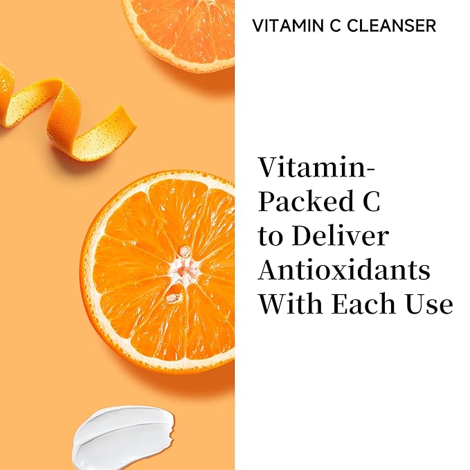 5X Vitamin C Face Cleanser 100g(2 Bottle),SADOER Facial cleanser Niacinamide & Hyaluronic Acid, Gentle Pore Refining Daily Wash for Oily &Dull Skin,Clear,Oil Balancing,TIKTOK Popular Skincare Gift