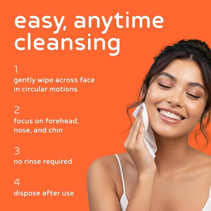 PB & JAY Cleancare Cleansing Wipes – 30 Count – Makeup Remover for Revitalized, Even-Looking Skin – Hydrating Korean Face Wipes for Sensitive Skin (Vitamin C)