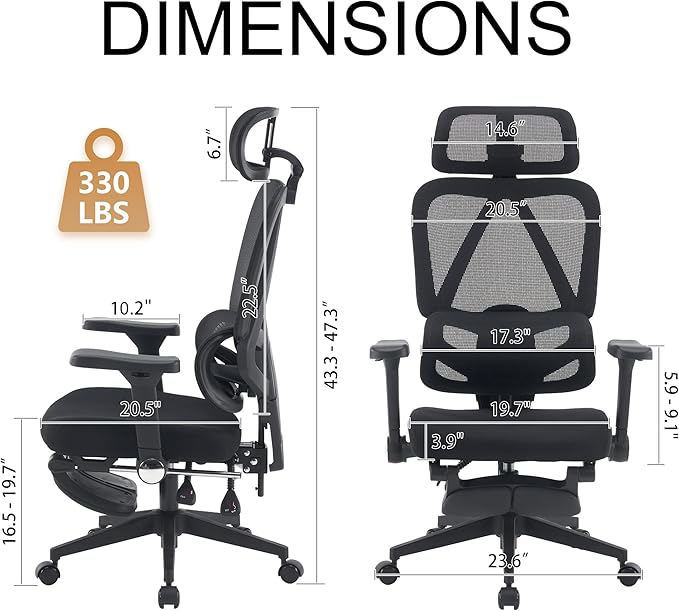 Mid-Back Ergonomic Leather Office Chair, Modern Upholstered Executive Desk Chair with Gold Frame Armrest Computer Task Chair (Black Mesh)